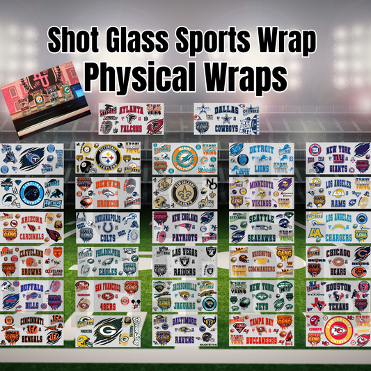 Shot Glass Sports Wraps