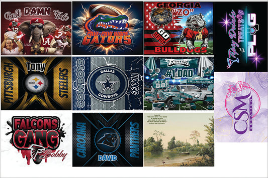 TV Table Gang Sheet Prints