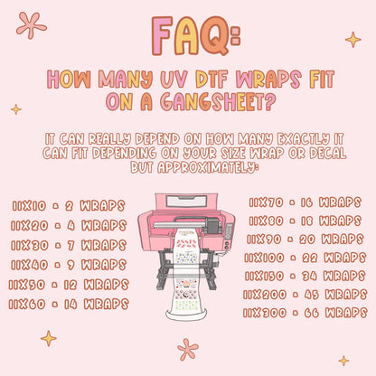 UV DTF Gang Sheets