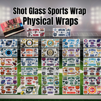 Shot Glass Sports Wraps